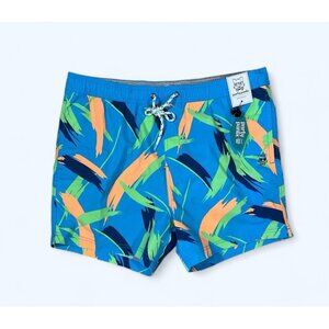 Party Pants Swim Trunks Tropical drawstring shorts 2X NEW!